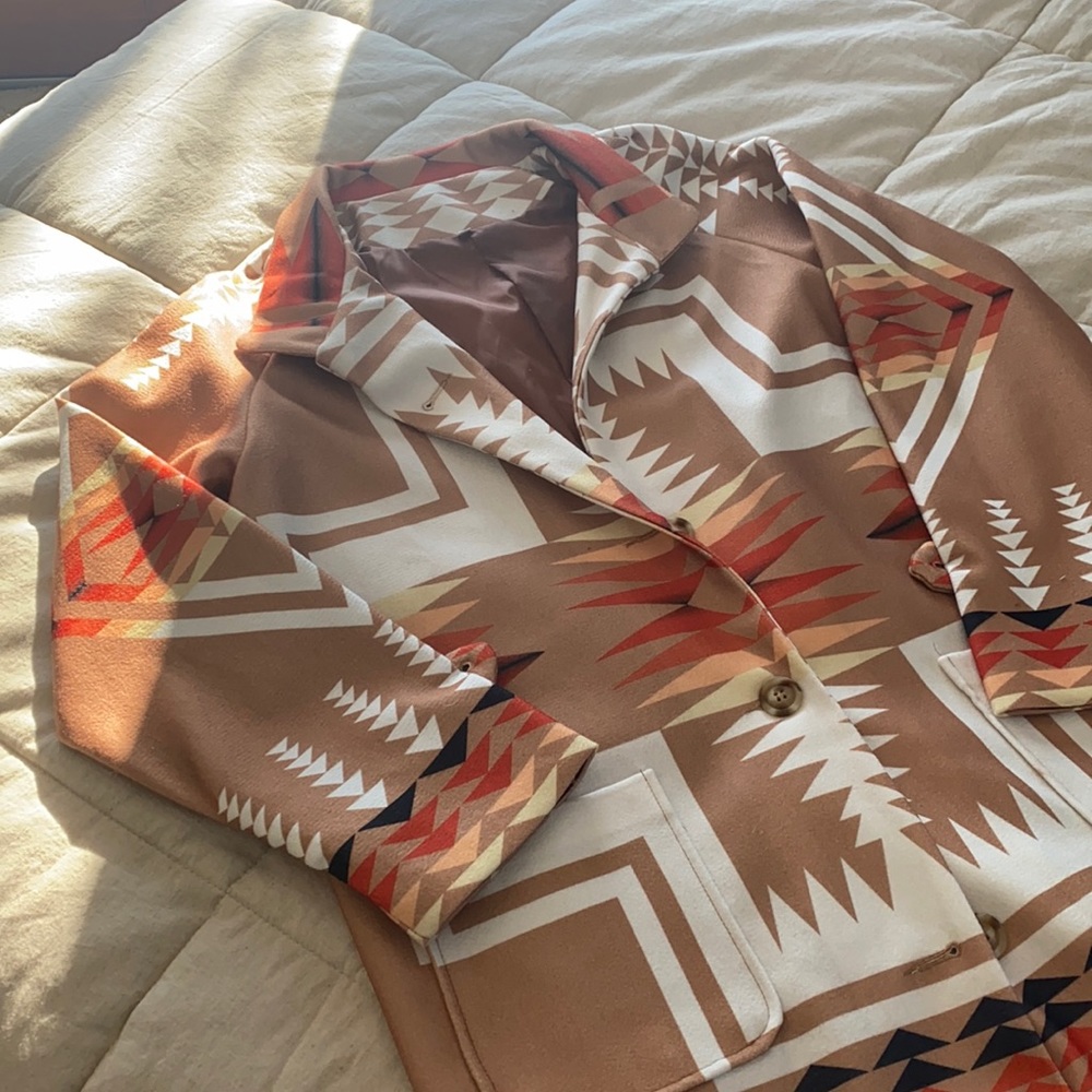 Aztec Long Western Blazer Coat